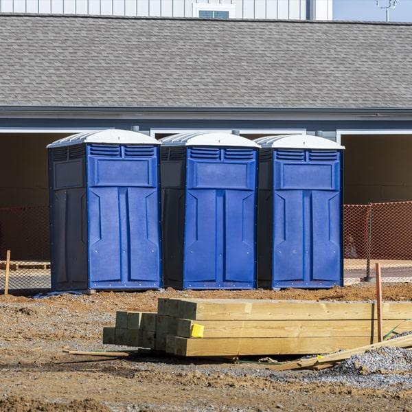 construction site portable restrooms offers weekly cleaning and maintenance services for all of our portable restrooms on construction sites